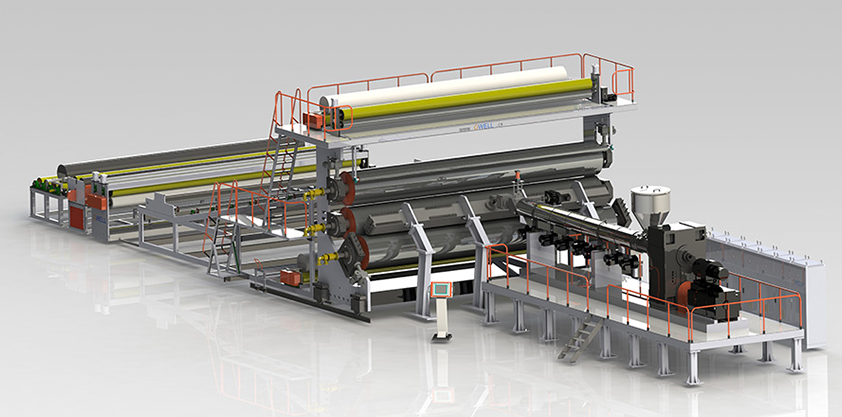 PE防水卷材/土工膜設備生產(chǎn)線