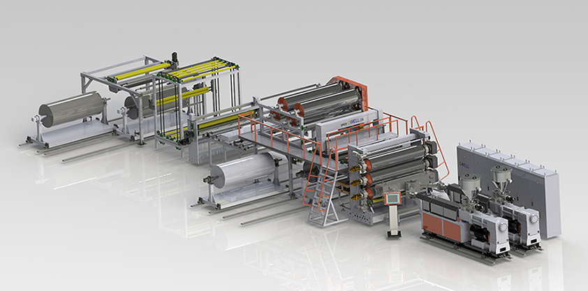 CPE防水卷材生產(chǎn)線